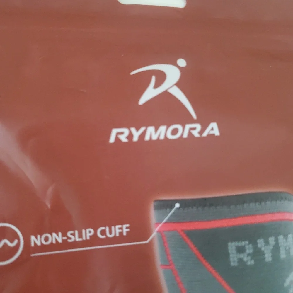 Rymora Elbow Compression Support Sleeve Small Grey Red Arthritis B07Z83RHMB